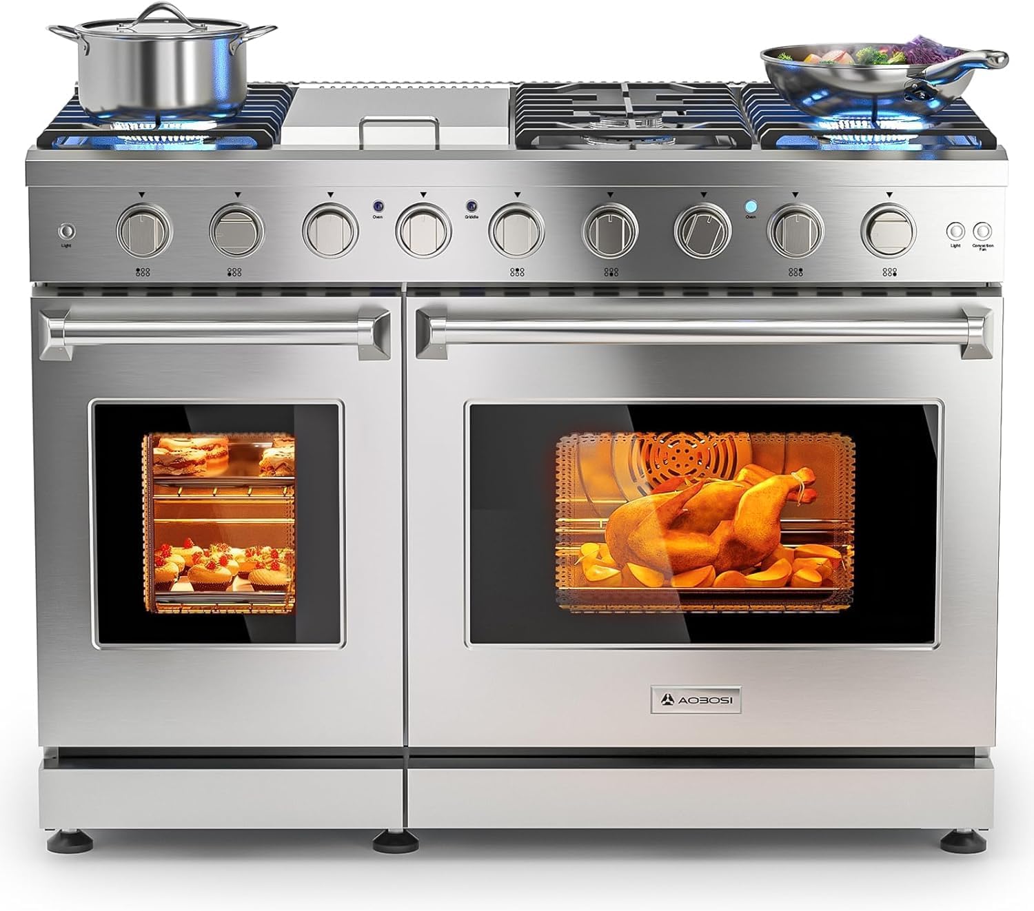 AAOBOSI 48 inch gas range review,AAOBOSI 48 inch gas range review and rating,AAOBOSI freestanding gas range review pros cons,is AAOBOSI gas range worth buying,AAOBOSI gas range review honest opinion,AAOBOSI gas range review verdict — full unboxing showing every item included