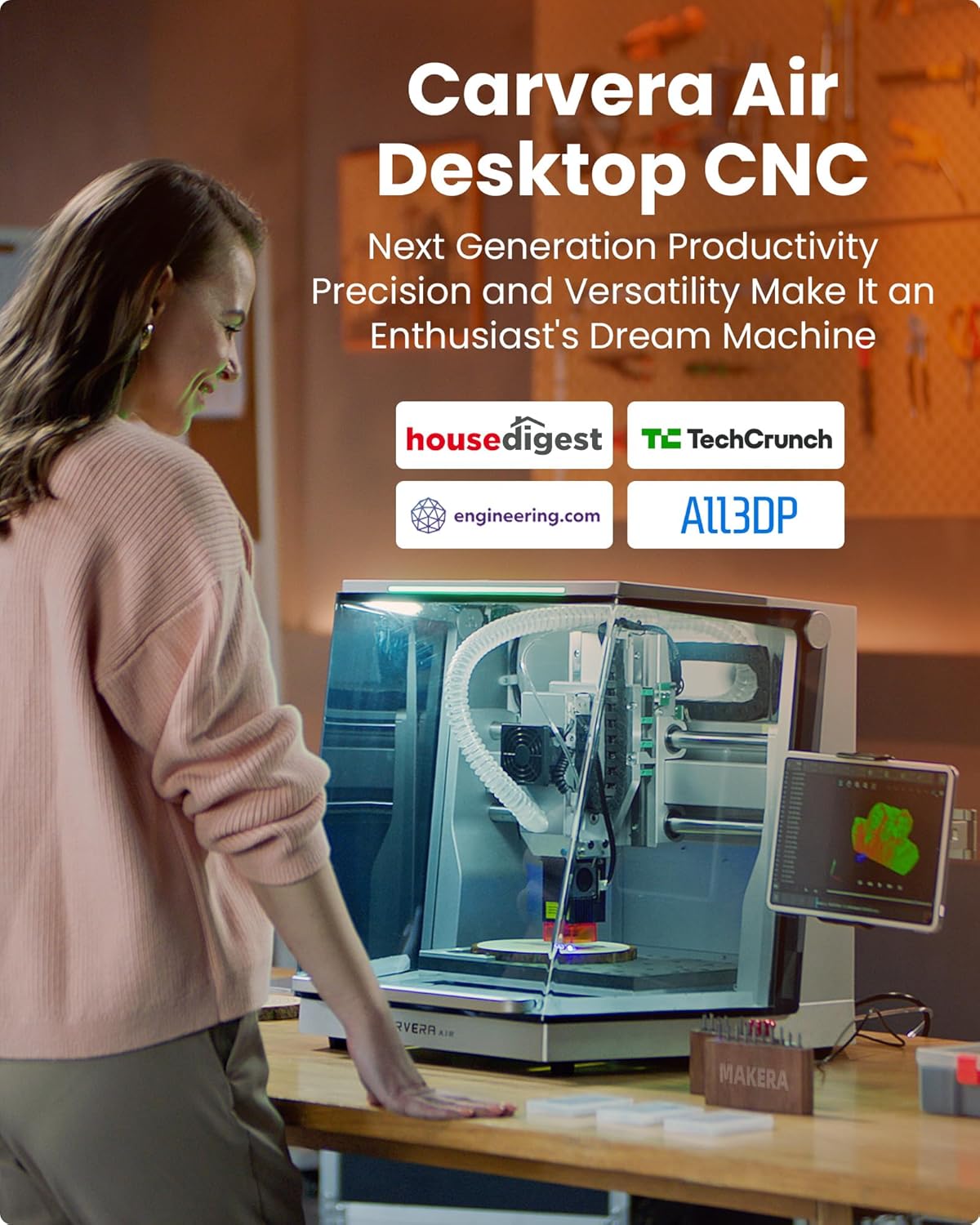 Carvera Air CNC machine review,Carvera Air CNC machine review and rating,is Carvera Air CNC worth buying,Carvera Air CNC review pros cons,Carvera Air CNC review honest opinion,Makera Carvera Air CNC review verdict performance testing over multiple weeks