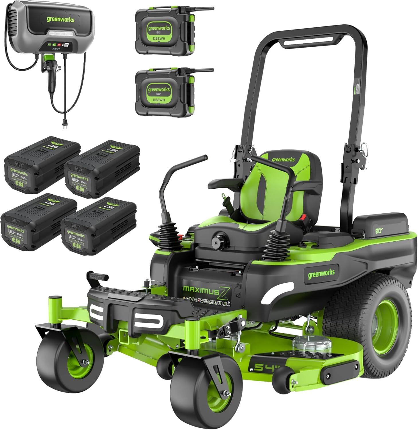 Greenworks 80V 54 MaximusZ zero turn review,Greenworks zero turn mower review,Greenworks 80V zero turn mower pros cons,80V battery zero turn mower review,Greenworks 54 inch zero turn review,Greenworks MaximusZ riding mower review unboxing — first impressions and build quality assessment