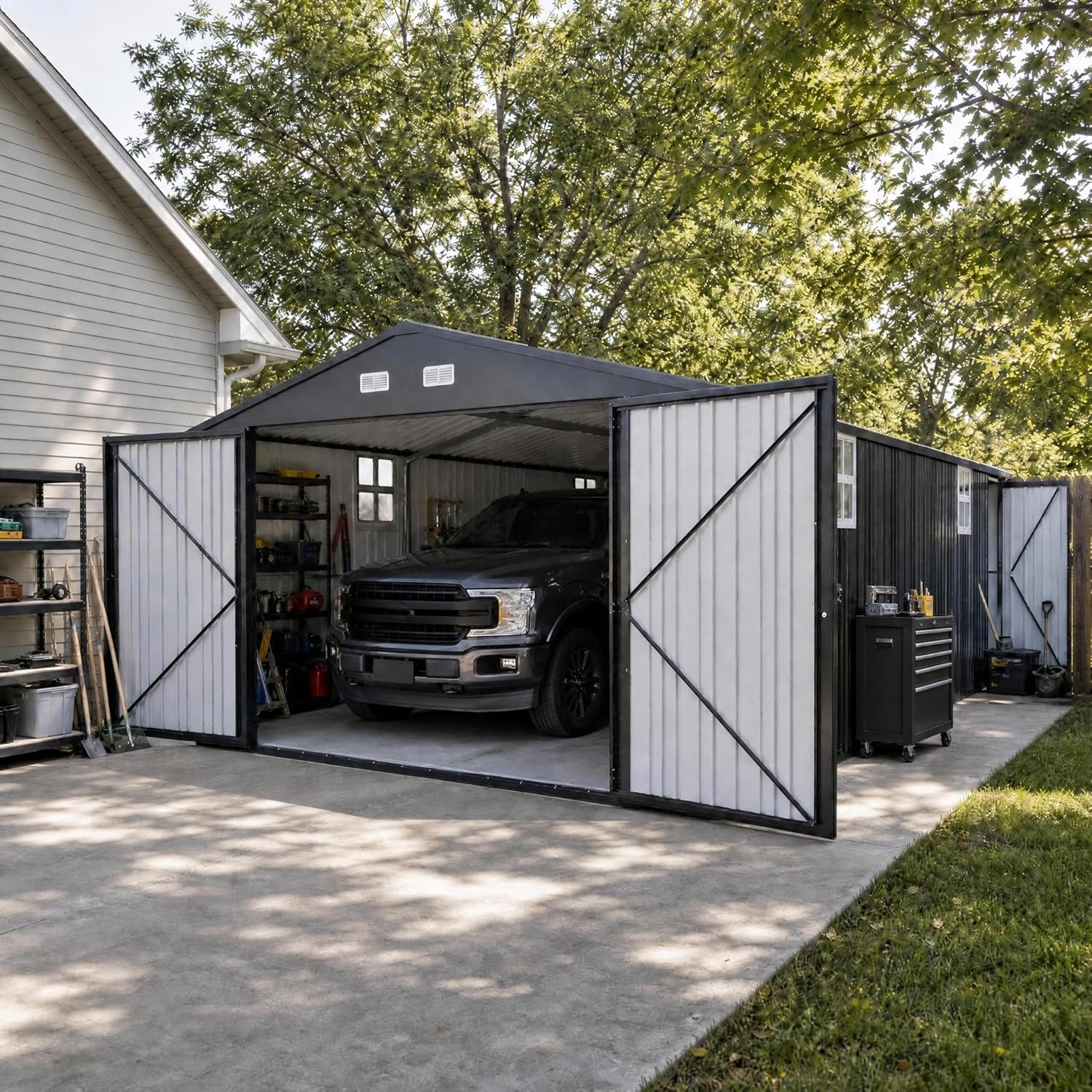 IDEALHOUSE 12x25 metal garage shed review,IDEALHOUSE metal garage shed review pros cons,12x25 metal garage shed review honest opinion,IDEALHOUSE 12x25 shed review and rating,is IDEALHOUSE 12x25 shed worth buying,IDEALHOUSE 12x25 metal shed review verdict unboxing — what is included in the package