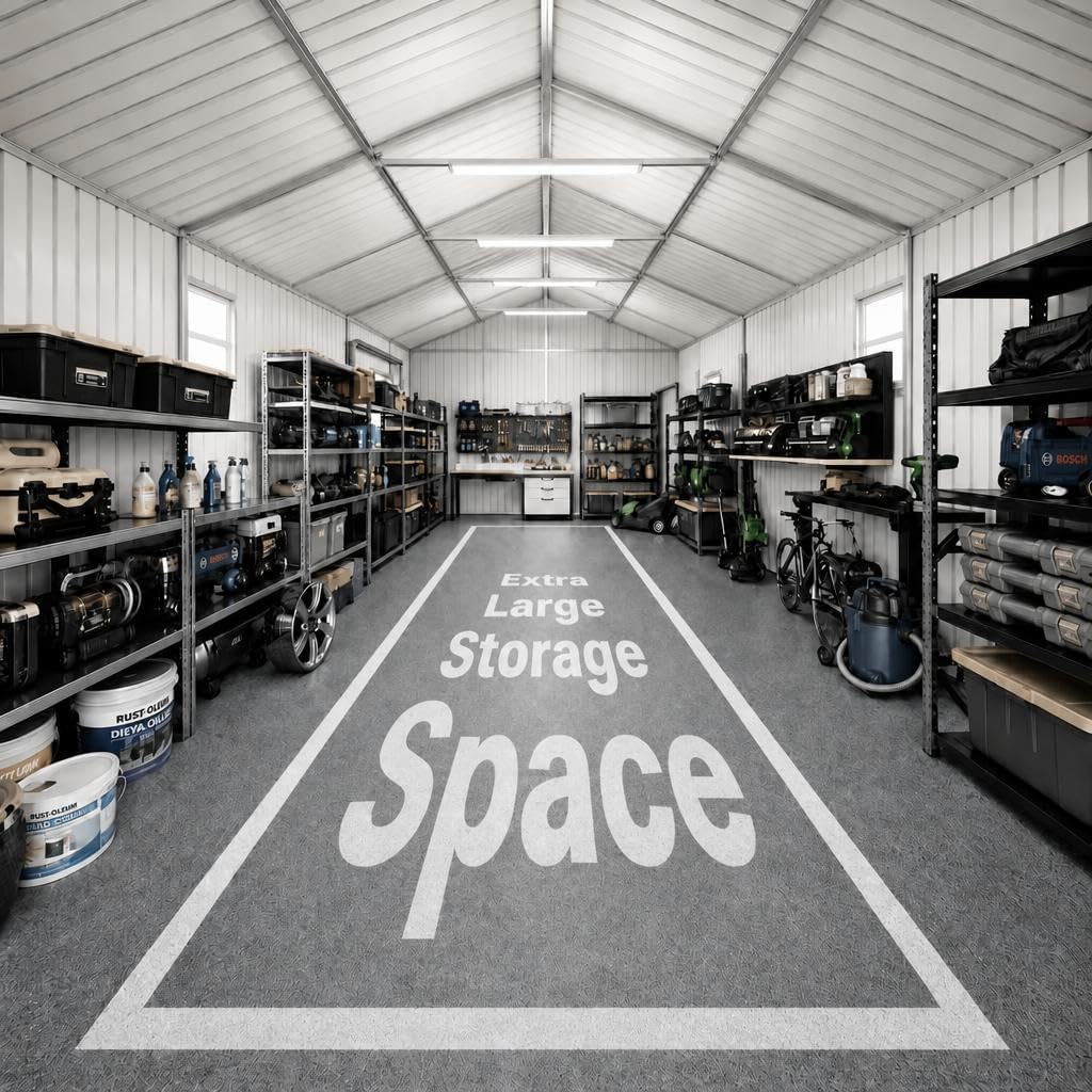IDEALHOUSE 12x25 metal garage shed review,IDEALHOUSE metal garage shed review pros cons,12x25 metal garage shed review honest opinion,IDEALHOUSE 12x25 shed review and rating,is IDEALHOUSE 12x25 shed worth buying,IDEALHOUSE 12x25 metal shed review verdict setup and first use experience