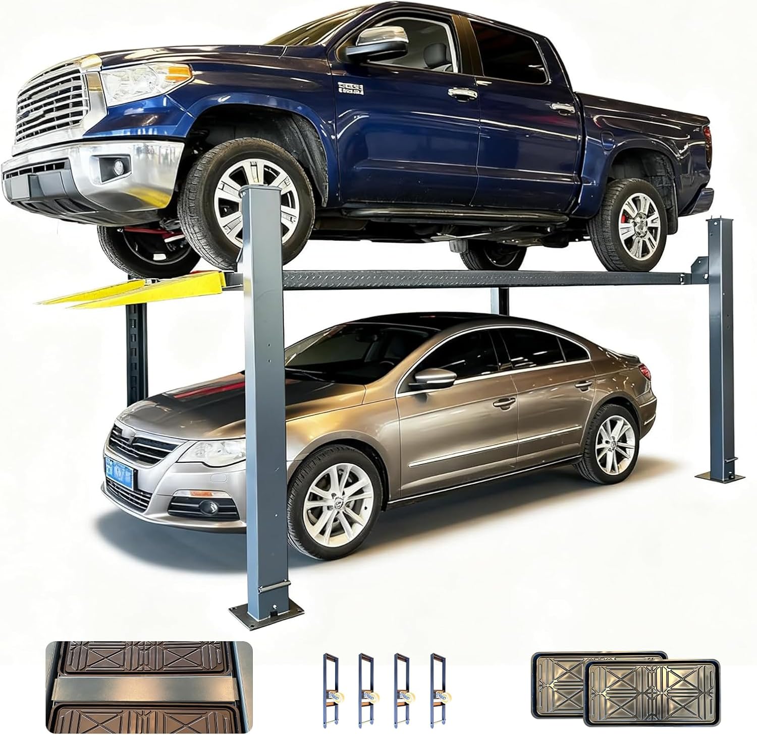 KATOOL 8500lbs 4 Post Car Lift Review: Honest Pros & Cons 1 KATOOL 8500lbs 4 post car lift review setup unboxing packaging contents