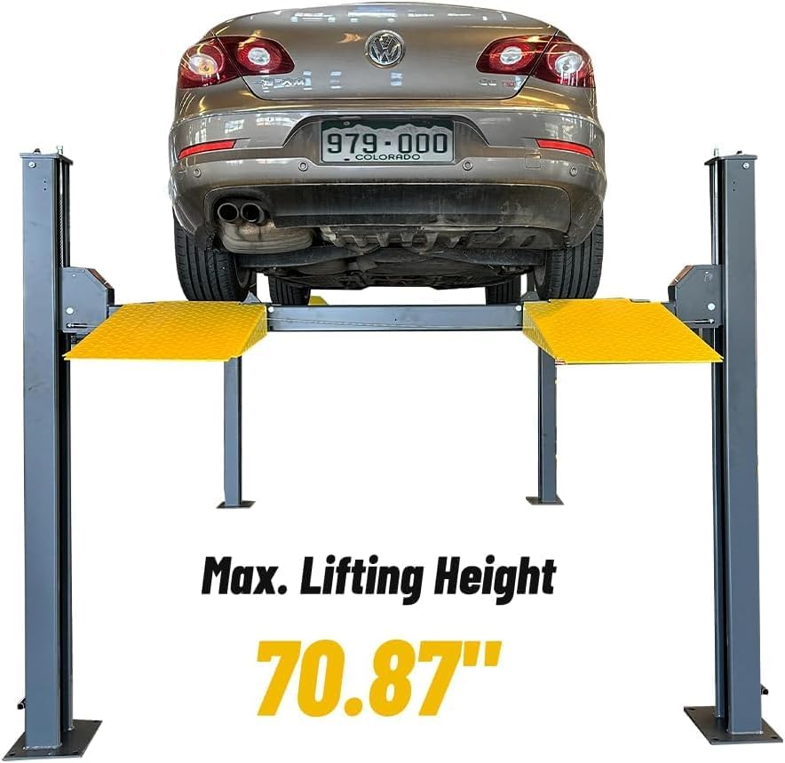 KATOOL 8500lbs 4 Post Car Lift Review: Honest Pros & Cons 2 KATOOL 8500lbs 4 post car lift review design build quality steel columns