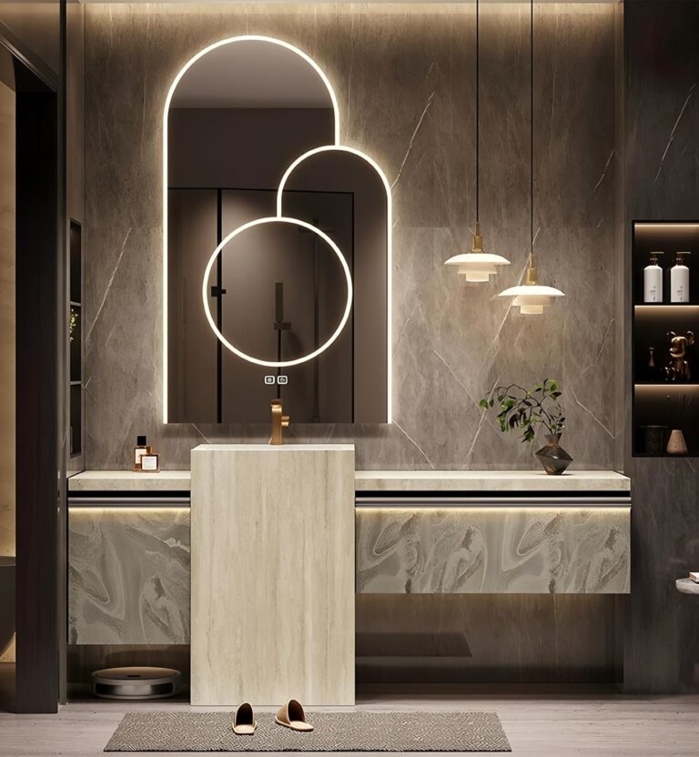 Image 1 of LUTHXAY 52 inch bathroom vanity review