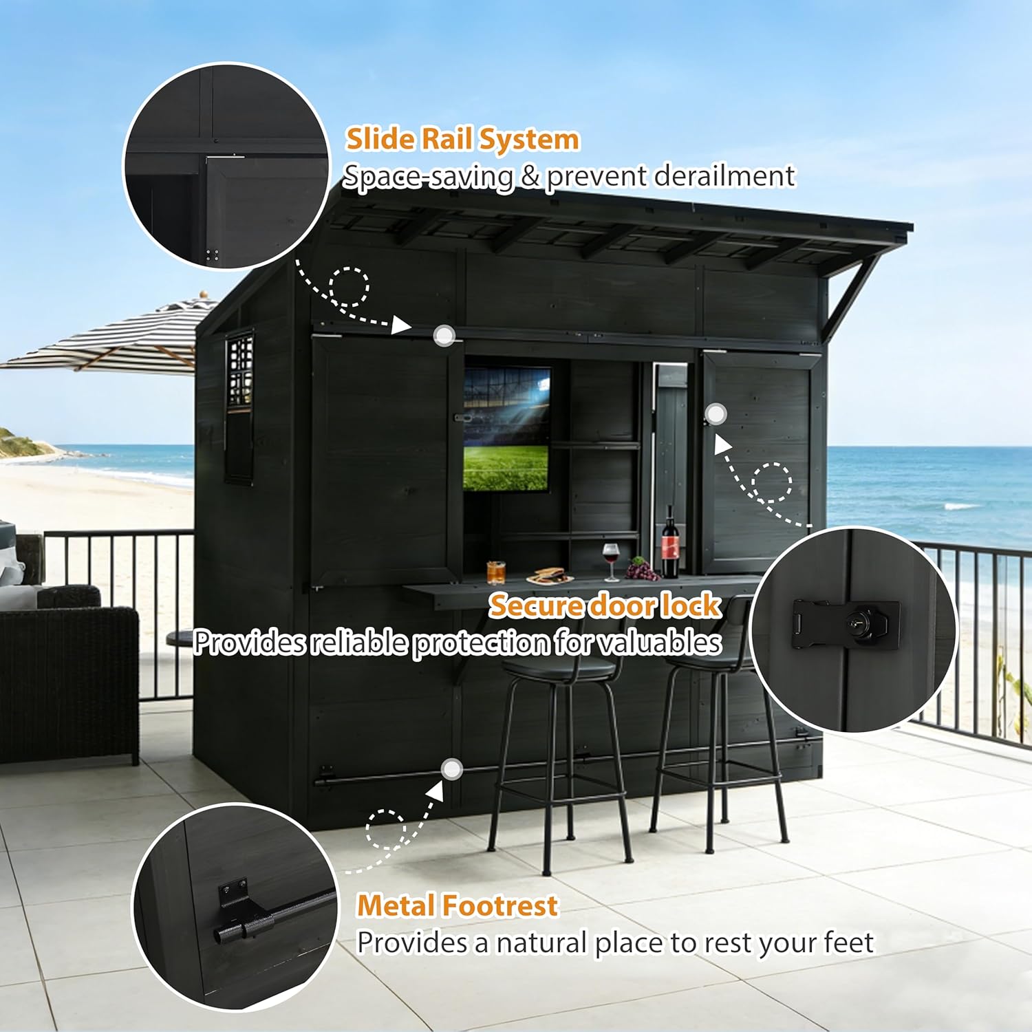 MUPATER Bar Shed Review: Honest Pros & Cons 3 MUPATER bar shed review after extended use — long-term performance