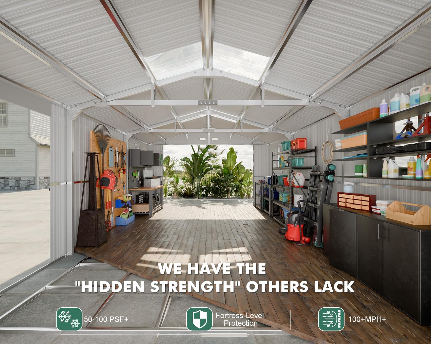 WACASA Metal Garage Shed Review: Pros & Cons Worth Buying? 2 WACASA shed review pros cons,13x20 metal garage shed review,WACASA carport review honest opinion,WACASA review and rating,WACASA shed review verdict extended use
