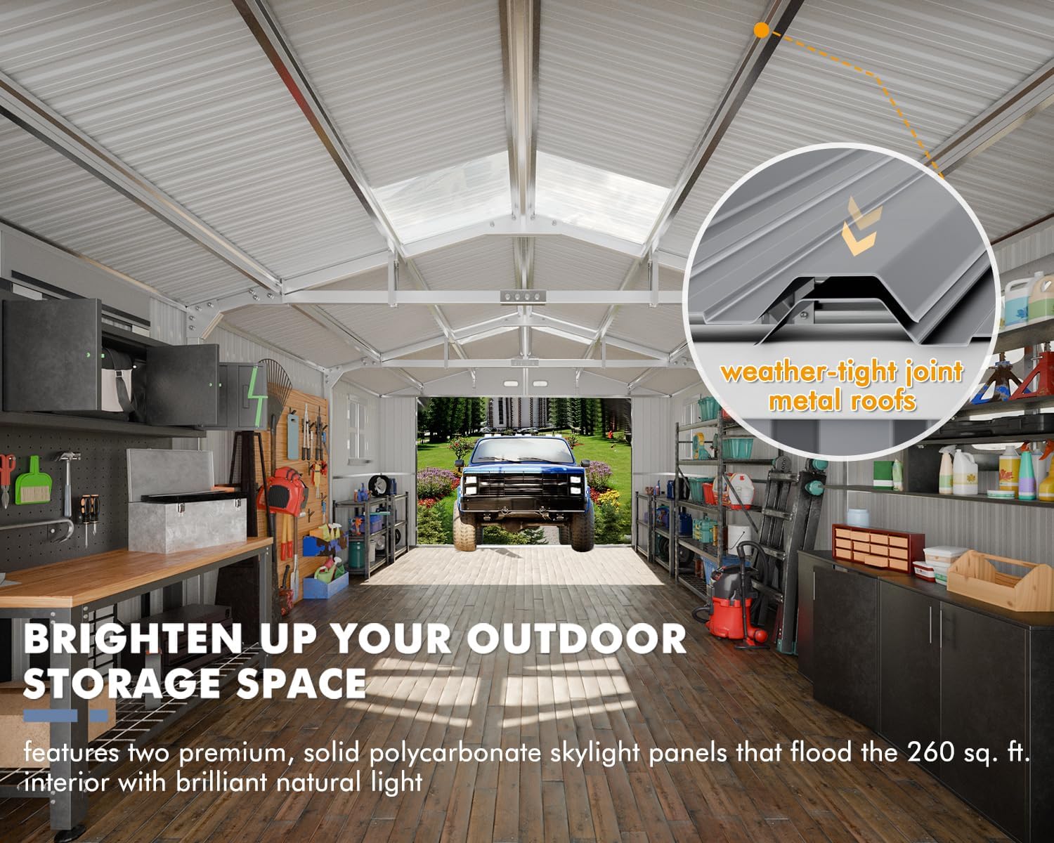 WACASA Metal Garage Shed Review: Pros & Cons Worth Buying? 3 13x20 metal garage shed review,WACASA carport review honest opinion,WACASA review and rating,WACASA shed review verdict features