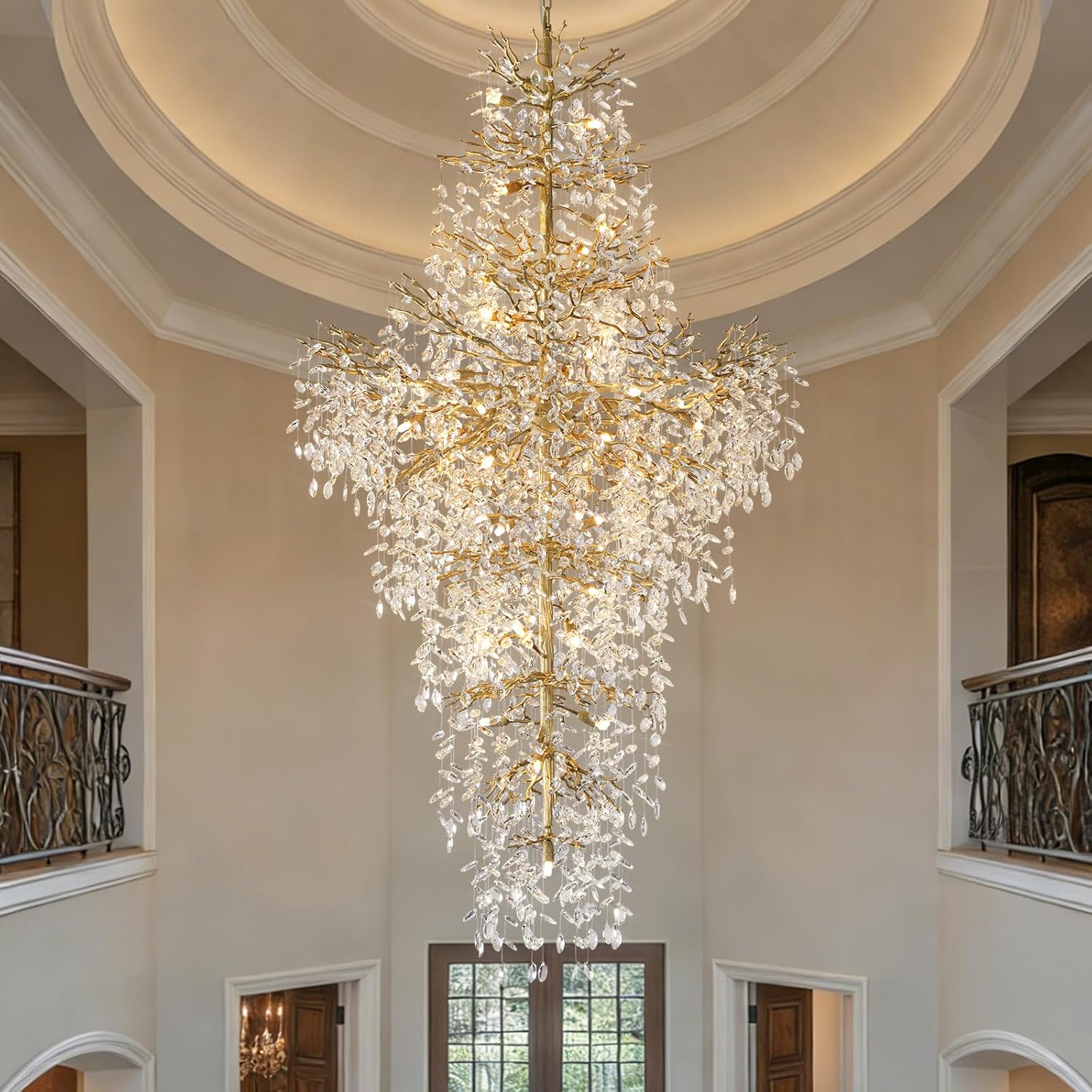 YIOSI 90 Gold Chandelier review,YIOSI tree branch chandelier review and rating,90 Gold chandelier review pros cons,YIOSI crystal chandelier review honest opinion,YIOSI 27-light chandelier review verdict,is YIOSI chandelier worth buying unboxing — what is included in the package