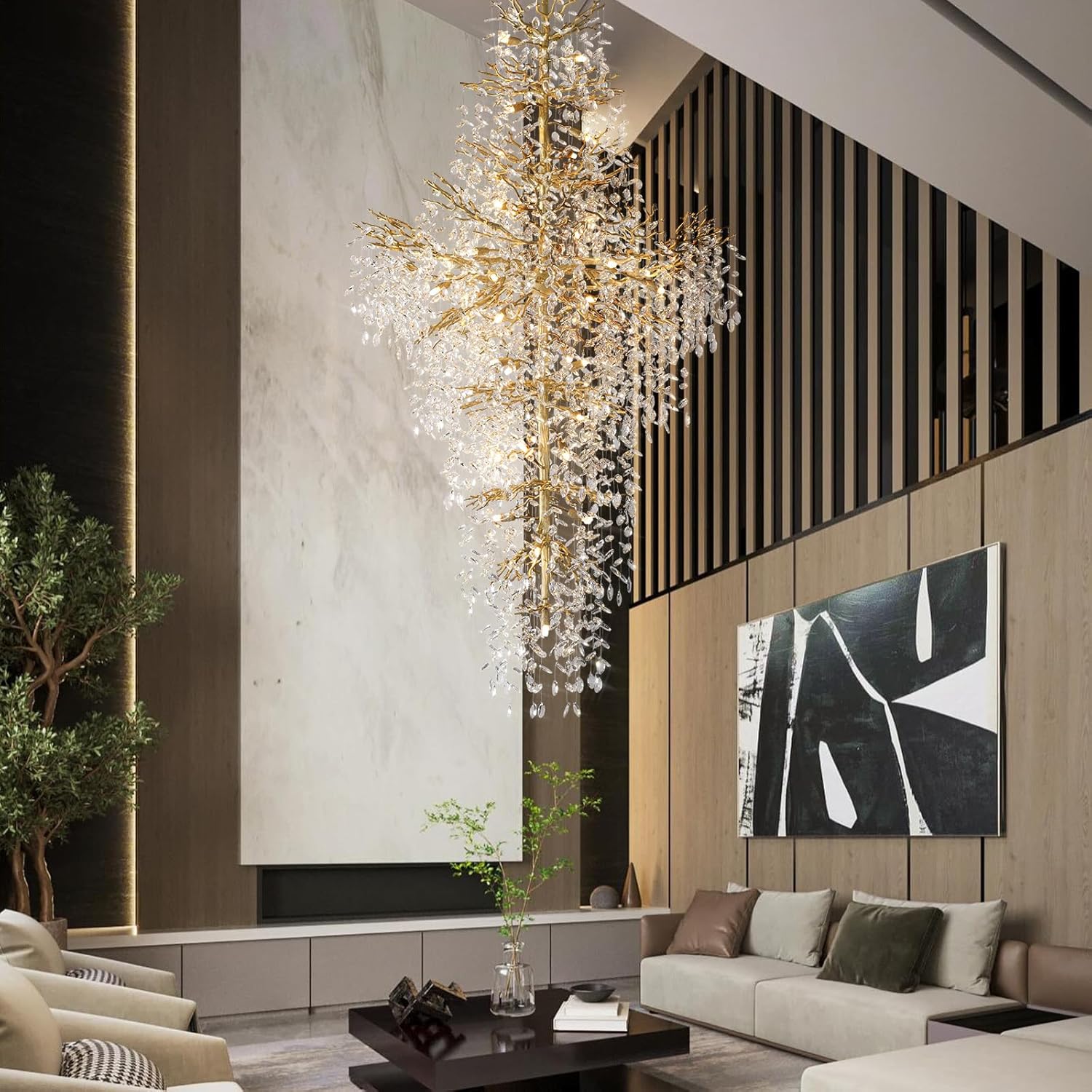 YIOSI 90 Gold Chandelier review,YIOSI tree branch chandelier review and rating,90 Gold chandelier review pros cons,YIOSI crystal chandelier review honest opinion,YIOSI 27-light chandelier review verdict,is YIOSI chandelier worth buying setup and first use experience