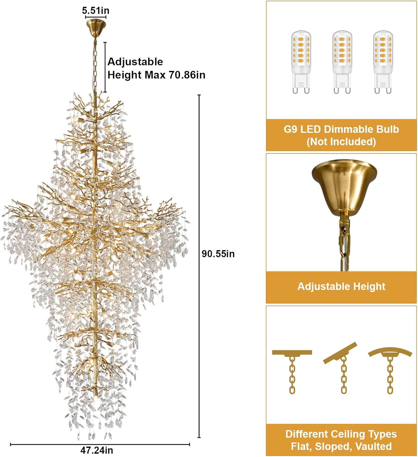 YIOSI 90 Gold Chandelier review,YIOSI tree branch chandelier review and rating,90 Gold chandelier review pros cons,YIOSI crystal chandelier review honest opinion,YIOSI 27-light chandelier review verdict,is YIOSI chandelier worth buying features evaluated through real use