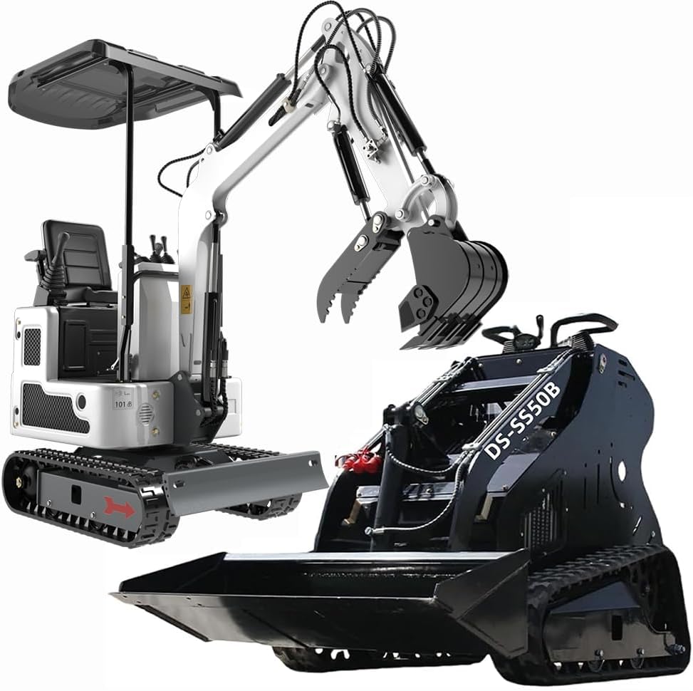 mini skid steer loader review,mini excavator review and rating,is mini skid steer worth buying,mini skid steer review pros cons,compact excavator review honest opinion,ATTACHXPRO mini excavator review verdict build quality and materials close-up