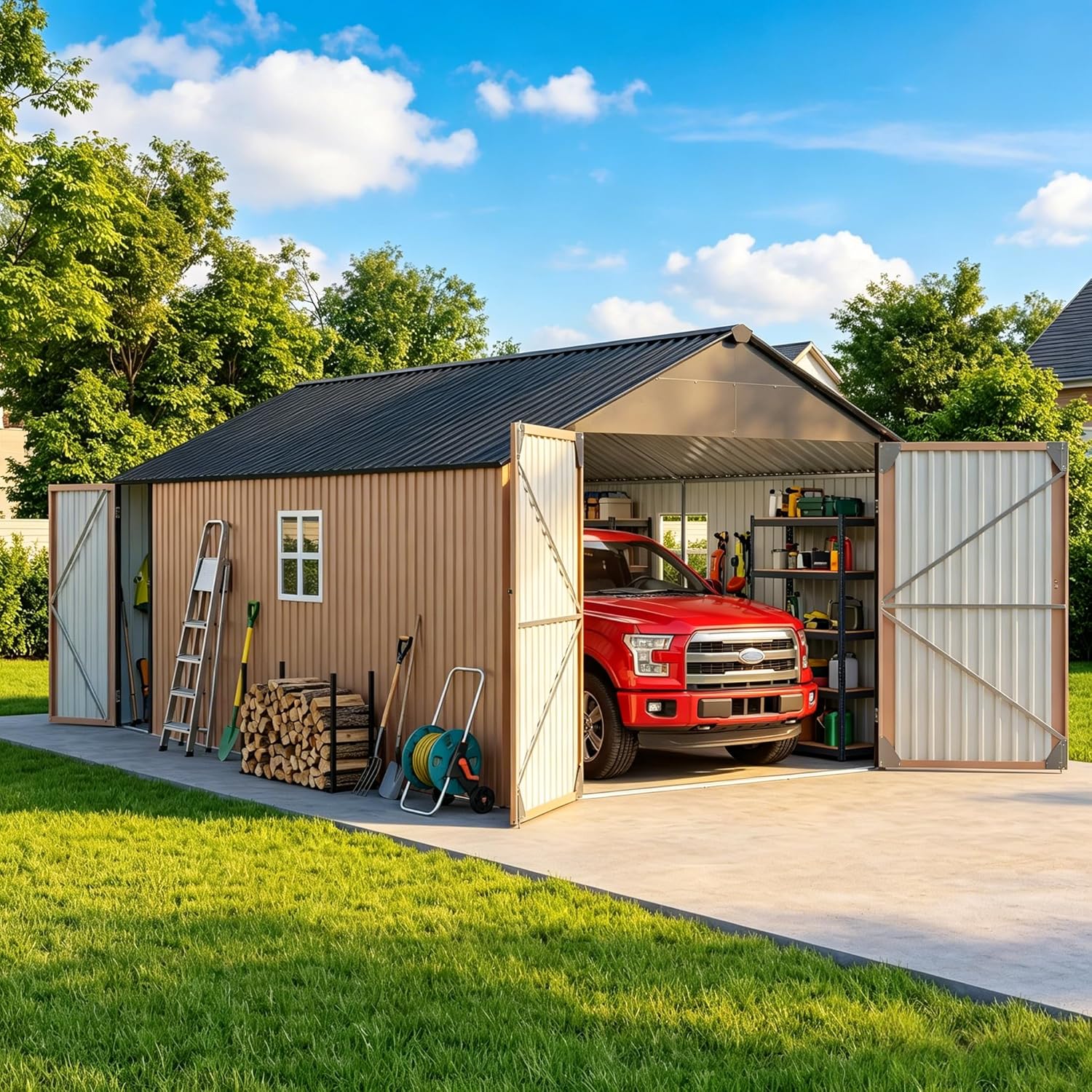Aoxun metal storage shed review, Aoxun metal storage shed review and rating, is Aoxun metal storage shed worth buying, Aoxun metal storage shed review pros cons, Aoxun metal storage shed honest opinion, Aoxun metal storage shed review verdict - detailed features and technical specifications