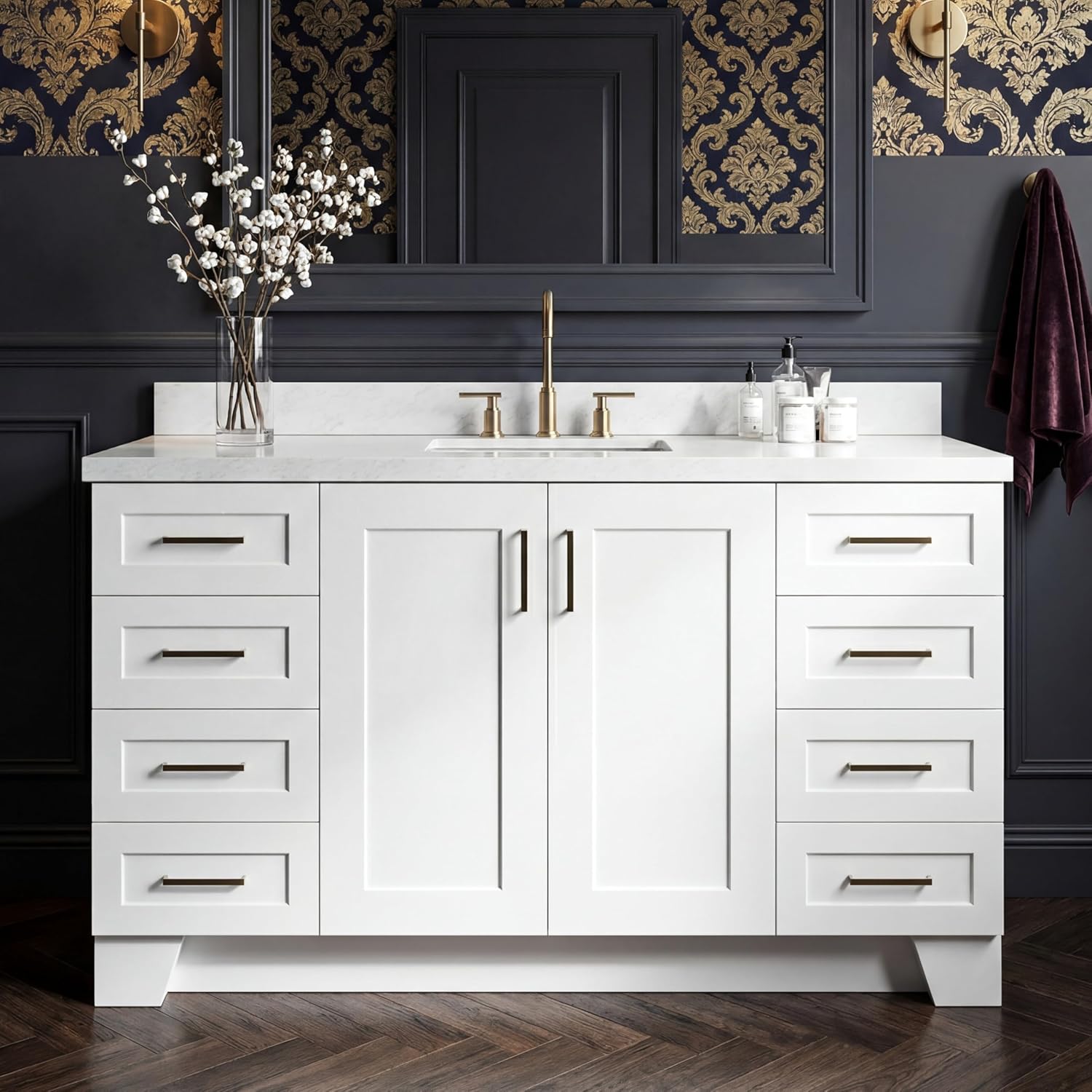 DKB Emilia 60 inch bathroom vanity review,DKB Emilia vanity review and rating,is DKB Emilia vanity worth buying,DKB Emilia vanity review pros cons,DKB Emilia vanity review honest opinion,DKB Emilia 60 inch vanity review verdict — full box contents and build quality