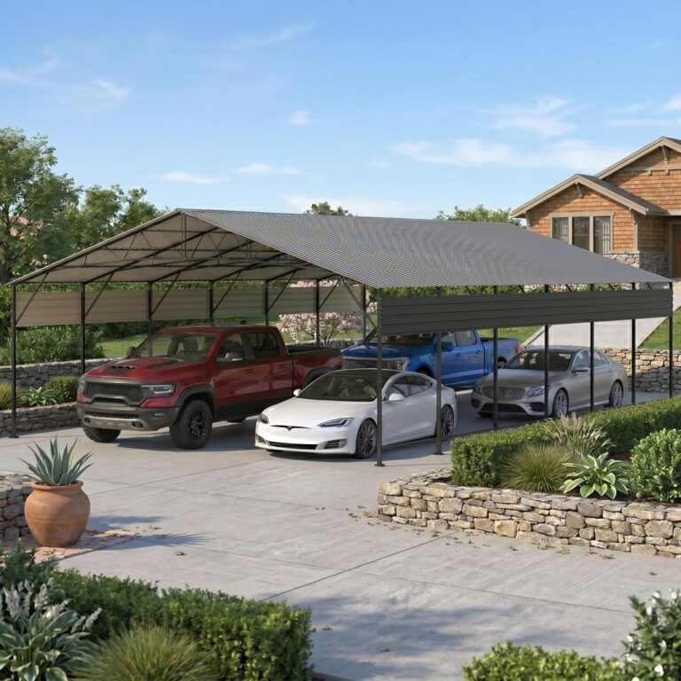 Image 1 of Devoko 20x30 metal carport review