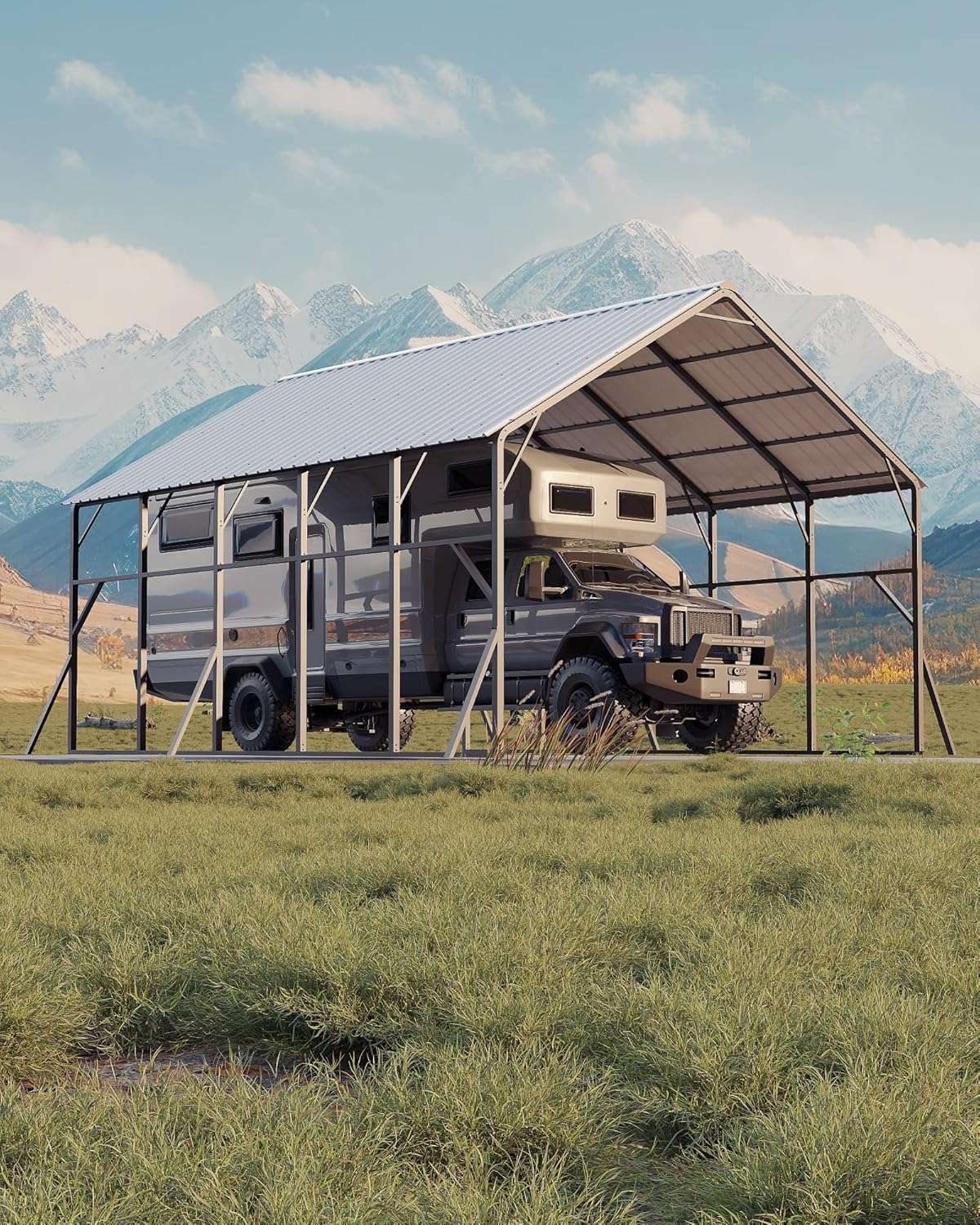 Garvee metal carport review — full unboxing showing every item included