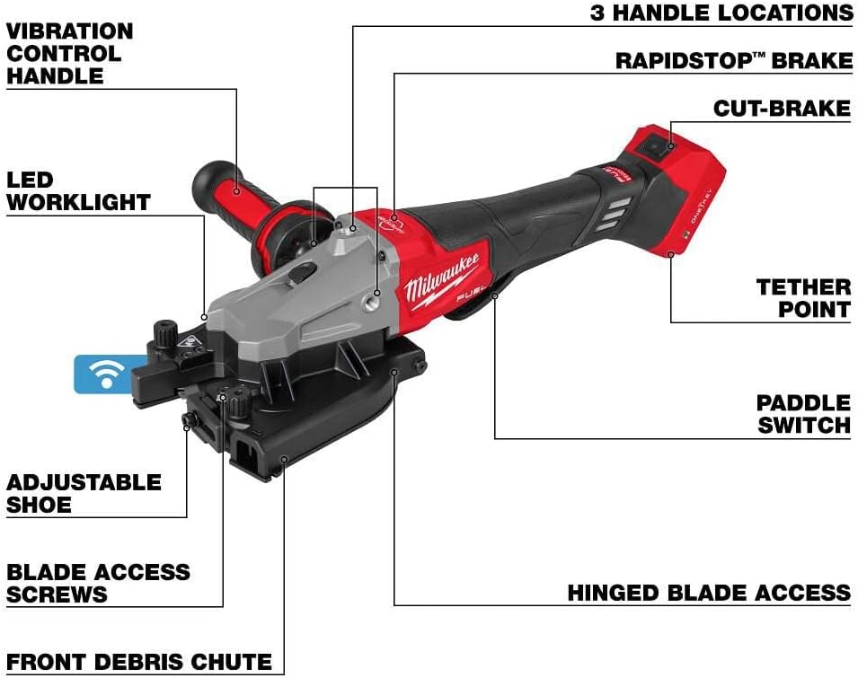 Milwaukee M18 FUEL Rebar Cutter Review: Our Honest Verdict 2 Milwaukee M18 FUEL rebar cutter review key features blade guard and battery interface