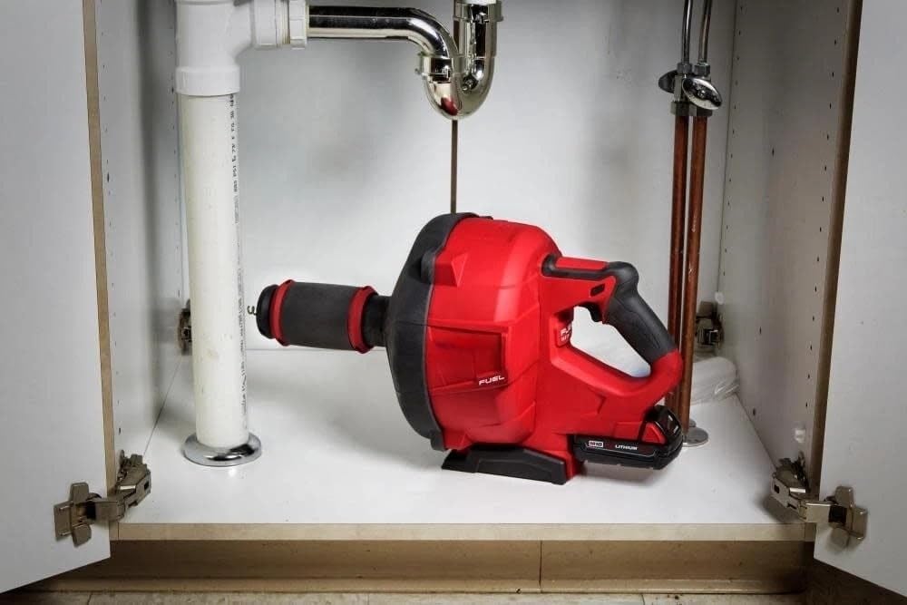 Milwaukee M18 drain snake review after weeks of real-world daily use in residential plumbing applications including sinks and tubs