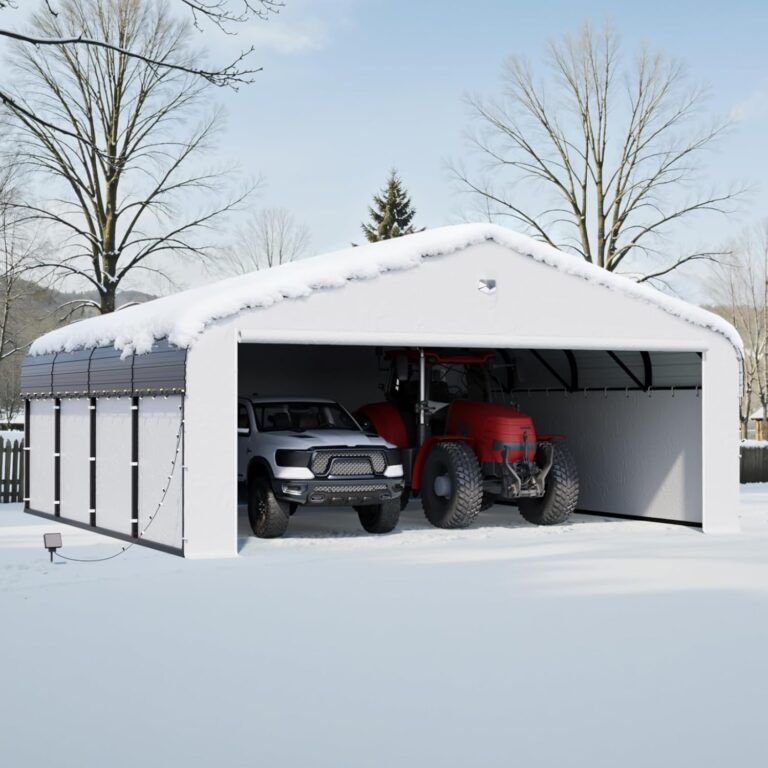 Image 1 of Sannwsg 20x20 metal carport review