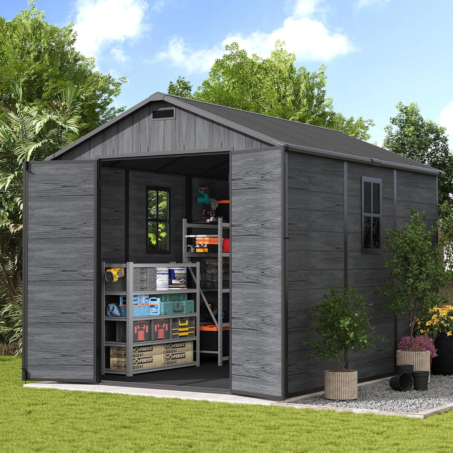 UDPATIO Outdoor Resin Storage Shed Review: Pros & Cons 1 UDPATIO outdoor resin storage shed review, UDPATIO 8x10 shed review and rating, is UDPATIO outdoor shed worth buying, UDPATIO resin shed review pros cons, UDPATIO plastic storage shed honest opinion, UDPATIO shed review verdict - detailed features and technical specifications