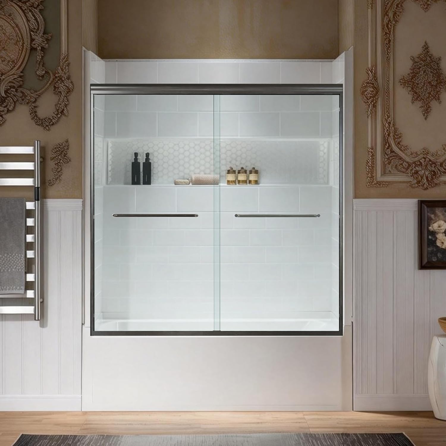 WOODBRIDGE alcove soaking bathtub review,WOODBRIDGE soaking tub review and rating,is WOODBRIDGE alcove tub worth buying,WOODBRIDGE bathtub surround review pros cons,WOODBRIDGE 60x32 bathtub honest opinion,WOODBRIDGE tub door review verdict key features and specifications overview