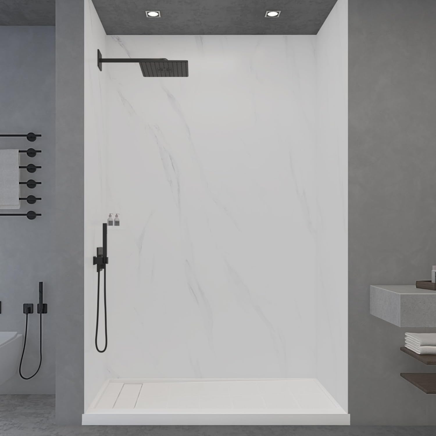WOODBRIDGE shower wall panel review,WOODBRIDGE shower wall panel review and rating,is WOODBRIDGE shower wall panel worth buying,WOODBRIDGE shower panel review pros cons,WOODBRIDGE shower wall panel review honest opinion,WOODBRIDGE solid surface panel review verdict unboxing and complete package contents