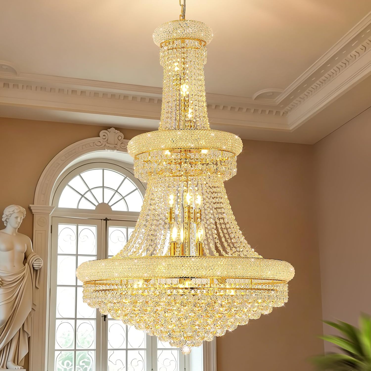 With Light Forward Chandelier Review: Honest Pros & Cons 1 With Light Forward chandelier review,high ceiling chandelier review and rating,27 lights crystal chandelier worth buying,modern gold chandelier review pros cons,large foyer chandelier review honest opinion,With Light Forward chandelier review verdict - detailed features and technical specifications