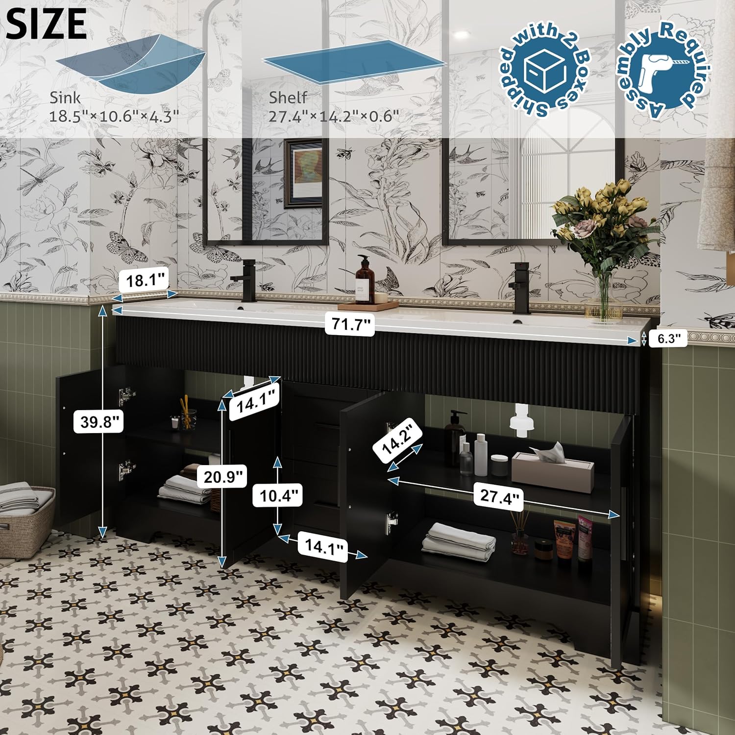 eclife 72 Inch Bathroom Vanity Review: Honest Pros & Cons 2 eclife 72 inch bathroom vanity review, is eclife 72 inch bathroom vanity worth buying, eclife bathroom vanity honest opinion review unboxing