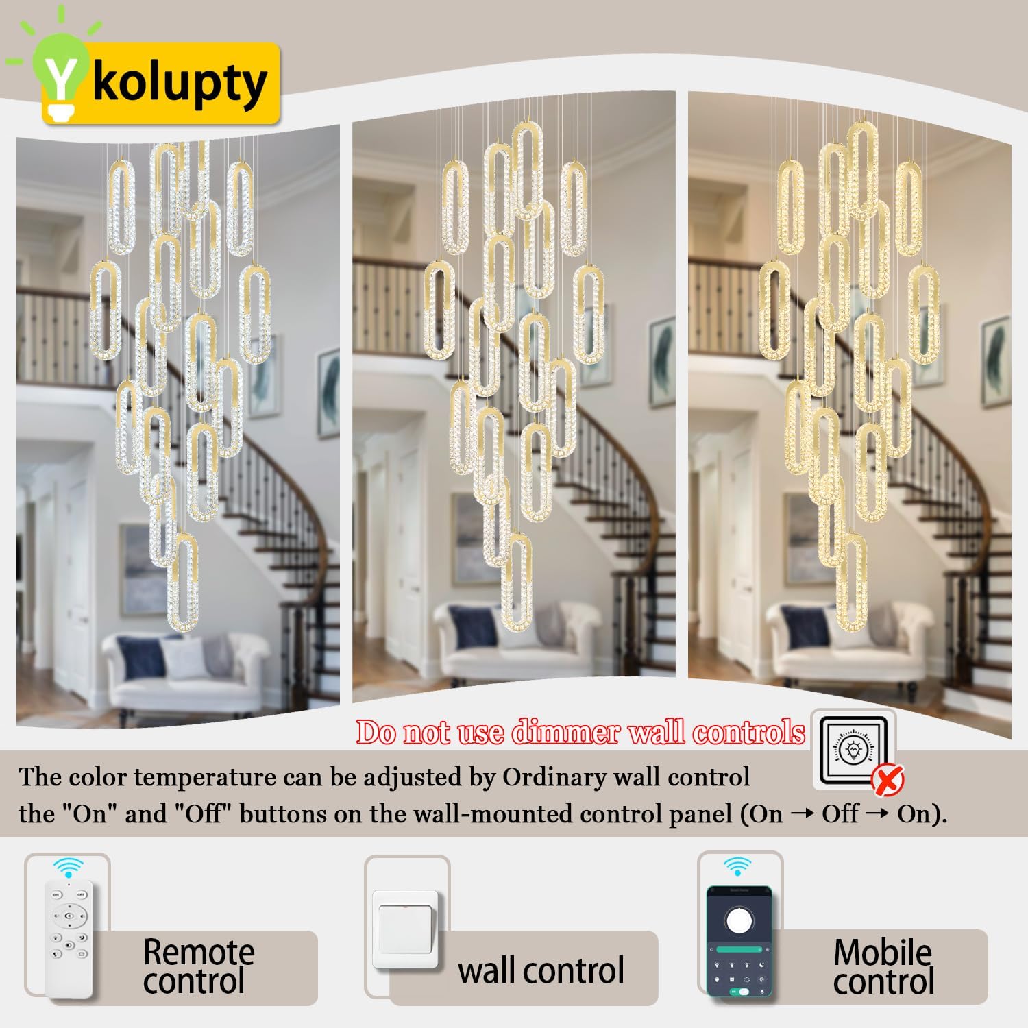 Feature breakdown and specification detail for ykolupty H138 chandelier review