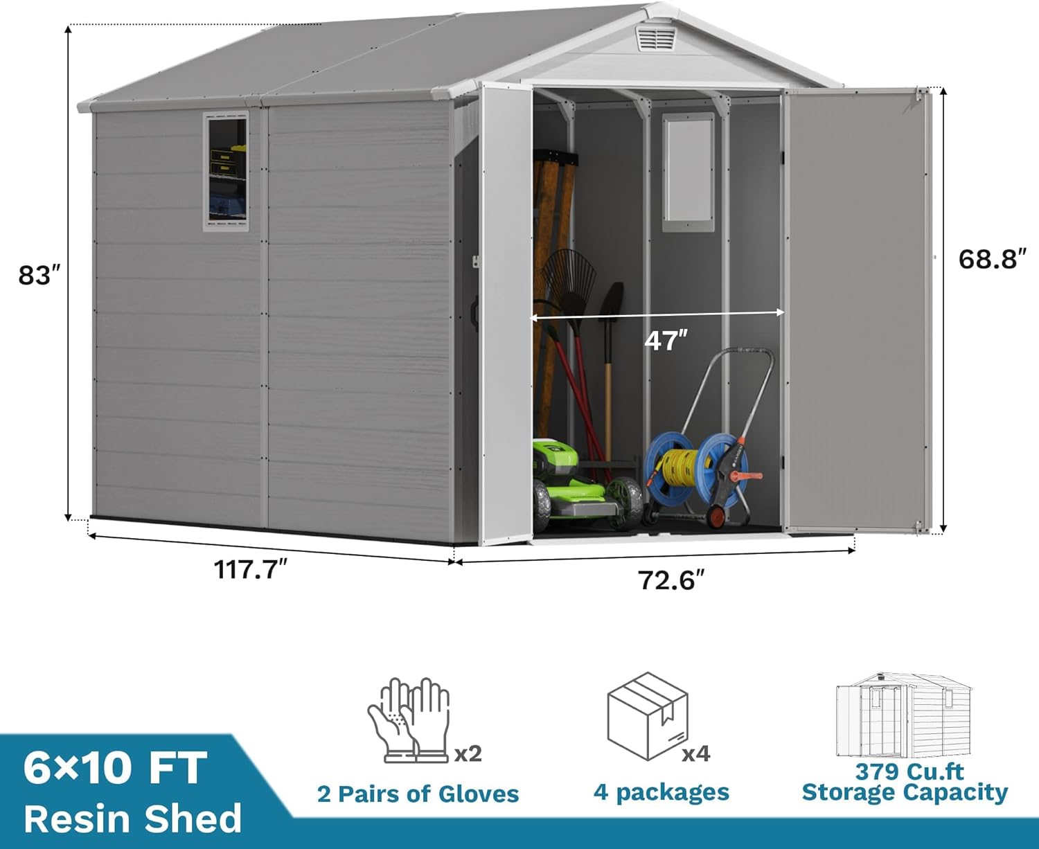 Devoko 6x10 plastic shed review,Devoko 6x10 plastic shed review and rating,is Devoko plastic shed worth buying,Devoko 6x10 shed review pros cons,Devoko 6x10 shed honest review,Devoko plastic storage shed review verdict unboxing and complete package contents