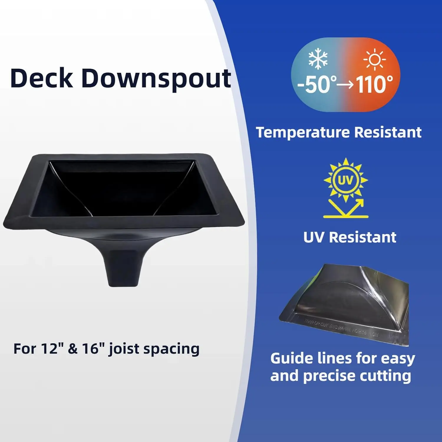 EMAYUU deck downspout review,EMAYUU deck downspout honest review,EMAYUU deck downspout review pros cons,under deck drainage system review,PE deck downspout review verdict,EMAYUU downspout review and rating — week-by-week testing diary