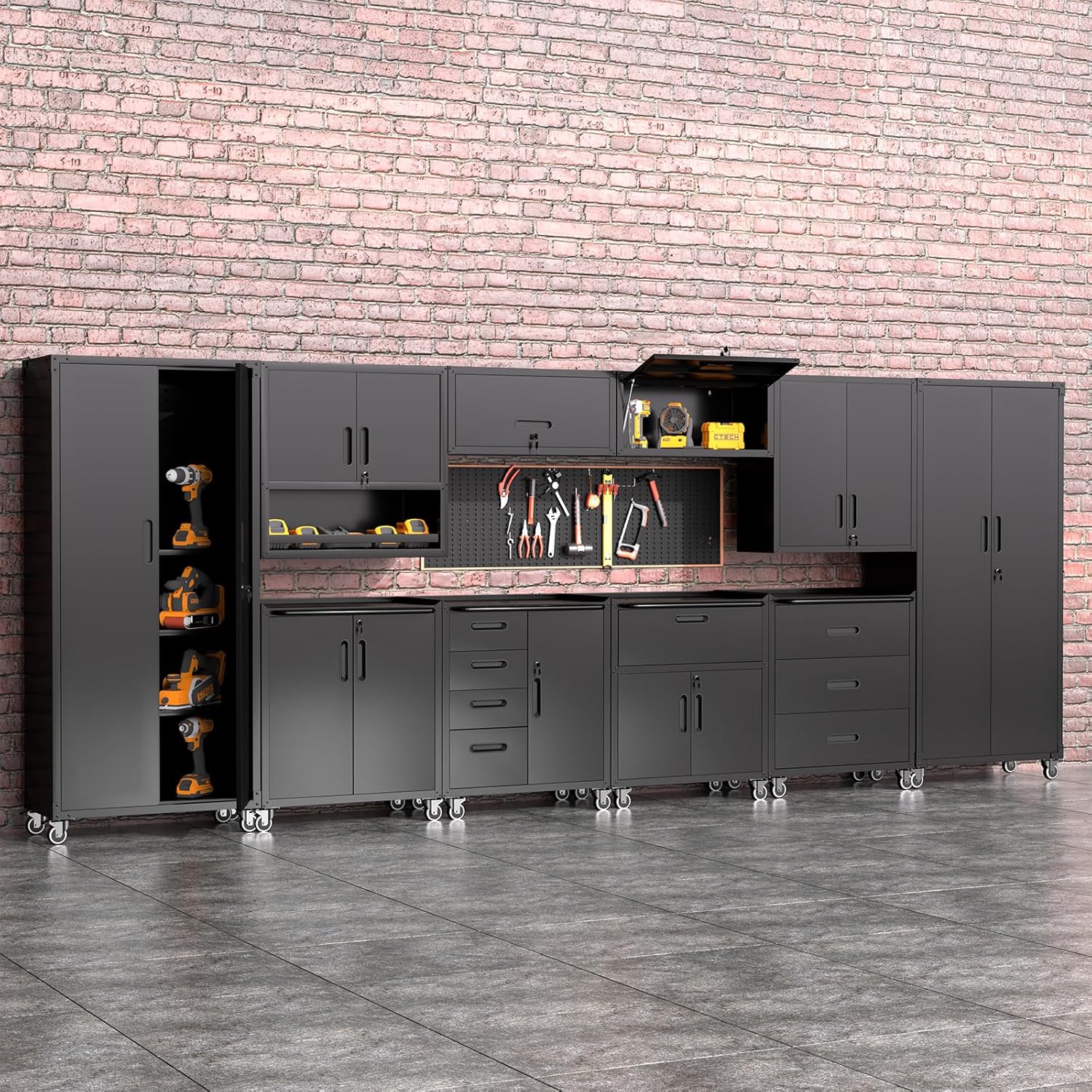 FLIXELIO garage storage cabinets review — features that matter in real use