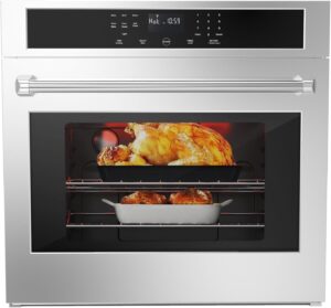 Image 1 of MERXENG 30 inch electric single wall oven review