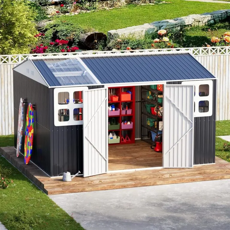 Image 1 of WELYAS 12x10 metal storage shed review