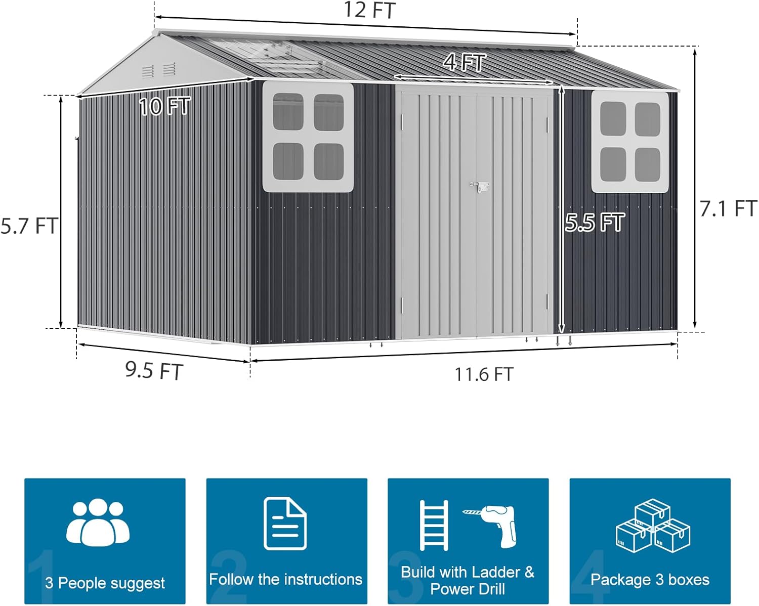 WELYAS 12x10 Metal Storage Shed Review: Honest Pros & Cons 2 WELYAS 12x10 metal storage shed review,WELYAS 12x10 shed review and rating,is WELYAS storage shed worth buying,WELYAS shed review pros cons,WELYAS metal shed review honest opinion,WELYAS 12x10 shed review verdict real-world performance test results