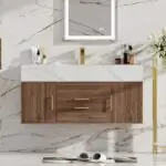 Image 1 of homary floating bathroom vanity review